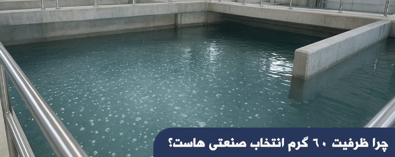 چرا ظرفیت ۶۰ گرم انتخاب صنعتی هاست؟